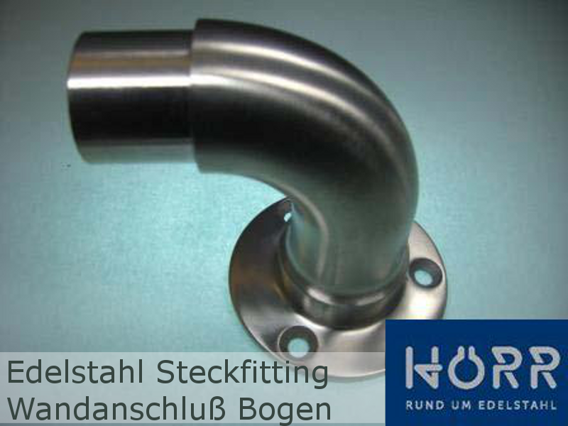 Edelstahl 60,3 Rohr BOGEN WAND-HALTER Geländer Fitting 