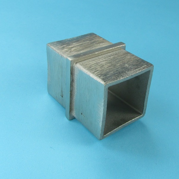 Steckfitting Verbinder für Vierkantrohr Rechteckrohr Quadratrohr Edelstahl | eBay